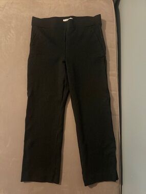 LOFT Black Straight Leg Ponte Pants